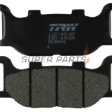 Τακάκια φρένων -TRW- MCB666, Italjet Jupiter 125/150/250, Linhai Main Street 300 & Monarch 125/150, Yamaha FZ6 Fazer, MT-03 660, TDR/TZR 125, XJ/XJ6 Diversion, Tmax, Virago, Drag Star, Midnight Star