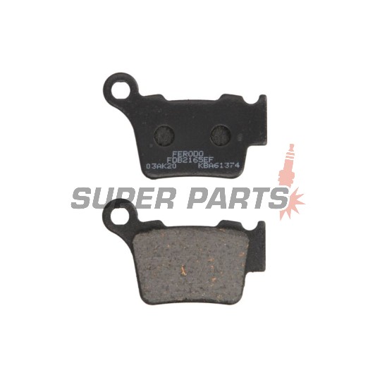 Τακάκια φρένων -FERODO- FDB2165EF, Husqvarna CR/FE/SM/TC/TE/TX/WR/WR-E 125-510 2005-2018, KTM EXC/EXC-E/EXC-F/SMR/SX/SX-F 125-560 2003-2017