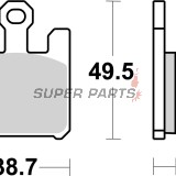 Τακάκια φρένων -BREMBO- 07SU26SA, Kawasaki Ninja ZX-6R 636, ZX-10R, ZX-12R; Suzuki GSX-R1000