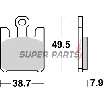 Τακάκια φρένων -BREMBO- 07SU26SA, Kawasaki Ninja ZX-6R 636, ZX-10R, ZX-12R; Suzuki GSX-R1000