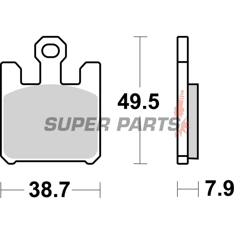 Τακάκια φρένων -BREMBO- 07SU26SA, Kawasaki Ninja ZX-6R 636, ZX-10R, ZX-12R; Suzuki GSX-R1000