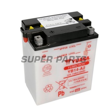Μπαταρία -YUASA- YB14-A2, 15Ah 12V