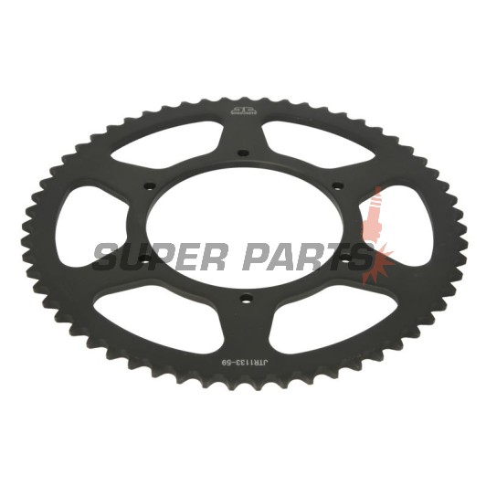 Πίσω γρανάζι -JT- JTR1133,59, 59 δόντια, ατσάλινο, Aprilia RS4 50 2018-2020, SX 50 2018-2020, Derbi Senda 50 2018-2022, Gilera SMT 50 2018