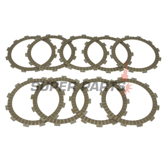 Σετ δίσκων συμπλέκτη -TRW- MCC525-9, Husqvarna CR250, WR250/360 (1999); TM Racing Cross 300 (1996-2005), EN 250/250F/300/400F (1996-2011), MX 250/250F (1996-2007), SMR 250/300 2T (2005-2007), SMX 250F (2002-2006)