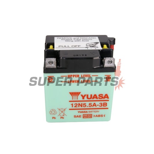 Μπαταρία -YUASA- 12N5.5A-3B, 6Ah 12V