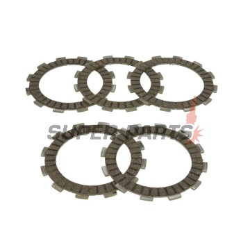 Σετ δίσκων συμπλέκτη -TRW- MCC557-5, Aprilia RS4 125 (2011-2016), SX 125 4T (2019-2020), Tuono 125 ABS (2017-2022), Derbi GPR 125 4T (2009-2013), Mulhacen 125/125 4T (2007-2013), Senda 125R/DRD/SM Racing 4T (2009-2013), Terra 125/Adventure (2007
