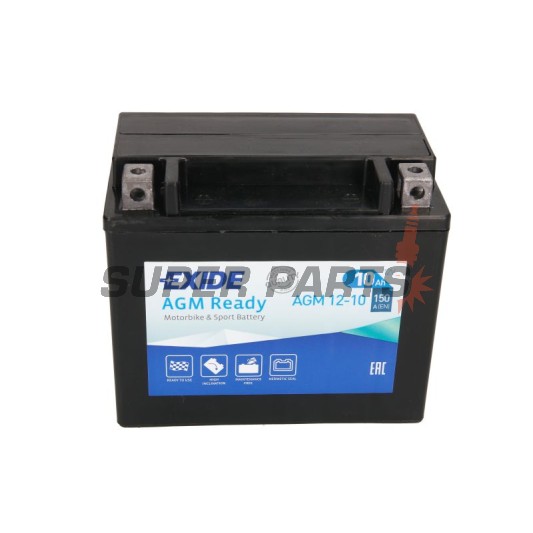 Μπαταρία -EXIDE- YTX12-BS READY, 10Ah 12V