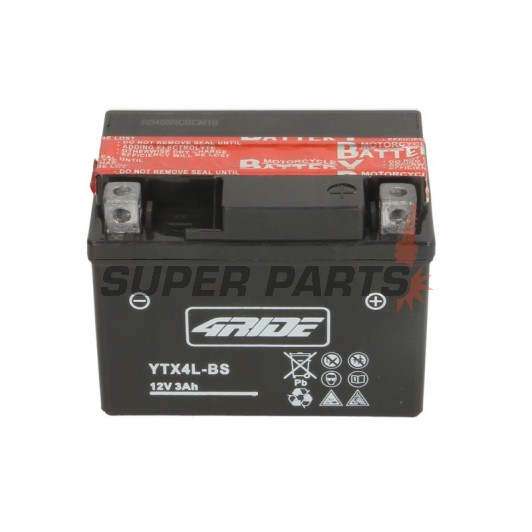Μπαταρία -4 RIDE- YTX4L-BS 4RIDE, 3.6Ah 12V