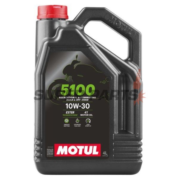 Λάδι κινητήρα -MOTUL- 5100, 10W30, ημισυνθετικό + εστέρας, 4L
