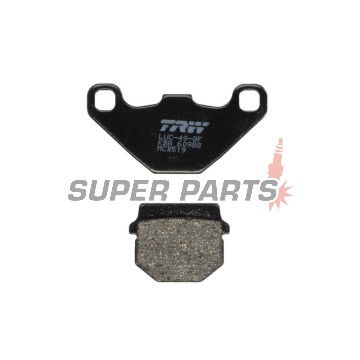 Τακάκια φρένων -TRW- MCB519, Aprilia Pegaso/Tuareg/RS4 50-600 1989-2014; Kawasaki KDX/KMX/KX 100-250 1981-1998; Peugeot Vivacity/Speedake/Buxy 50-100 1994-2010; Suzuki Address/Street Magic 50-125 1995-2016