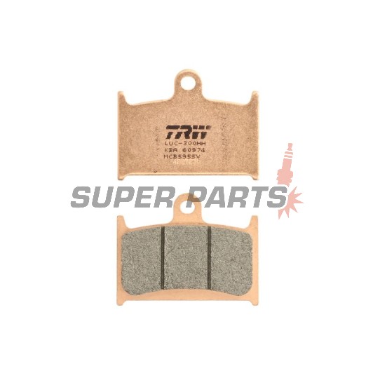 Τακάκια φρένων -TRW- MCB595SV, Suzuki GSX-R 400/750/1100 (1988-1995), Triumph Daytona, Rocket III, Speed Triple, Sprint, Thunderbird, Tiger, Trophy (1991-2016), Yamaha TZ250 (1990-2001)