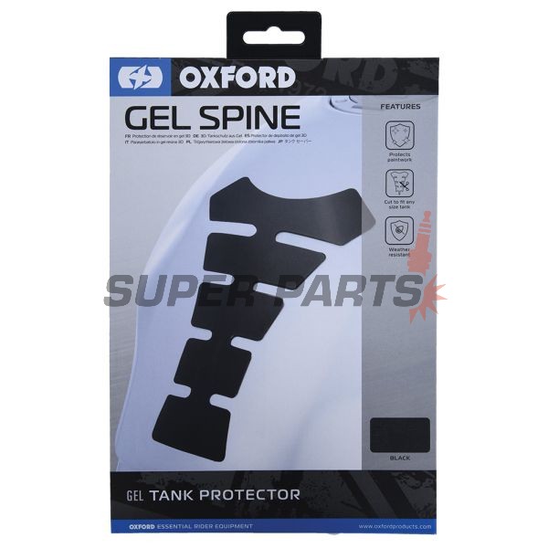 Προστατευτικό ρεζερβουάρ -OXFORD- Gel Spine Original, μαύρος, 210x150mm