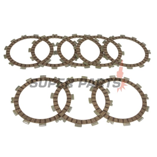 Σετ δίσκων συμπλέκτη -TRW- MCC312-8, Suzuki GSF 600/600S Bandit (1994-2004), GSX 600F (1988-1991), GSX-R 750 (1985-1987), RM 500 (1985)