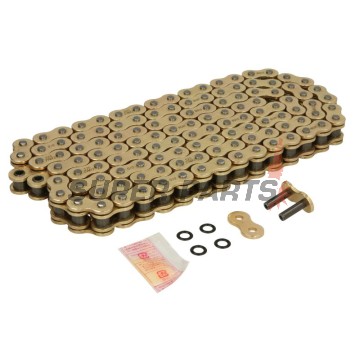 Αλυσίδα -DID- 525ZVMX2G&G-122, μέγεθος 525, 122 κρίκοι, διπλό ενισχυμένη, χρυσή