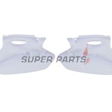 Πίσω πλαϊνά πλαστικά -POLISPORT- λευκά, YAMAHA YZ 250 2001-2002