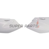 Πίσω πλαϊνά πλαστικά -POLISPORT- λευκά, KAWASAKI KX 250 2004-2005