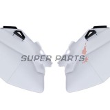 Πίσω πλαϊνά πλαστικά -POLISPORT- μαύρο/λευκό, YAMAHA YZ 250/450 2006-2009