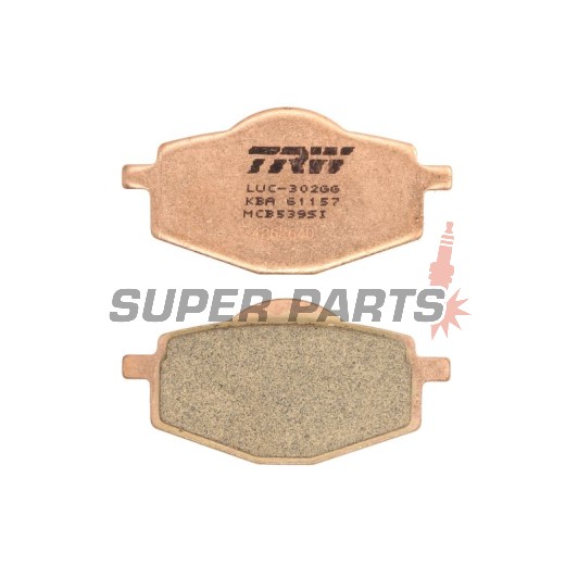 Τακάκια φρένων -TRW- MCB539SI, Adly Fox 50, Beta Euro/Jonathan 350, Gilera RC600, Apache 125, MBK Flame 125, Thunder 125, Skyliner 125, Booster 100, Sachs Roadster 650/800, Yamaha DT50/80/125, TDR125, TT600, XT350/500/600 Tenere, XTZ660 Tenere, YBR125, YZ