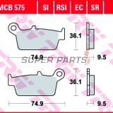 Τακάκια φρένων -TRW- MCB575RSI, CPI Sahel 125, Gas Gas EC/FSE/FSR/MC/SM 125-515cc, Honda CR/CRM/XR 50-650cc, Kawasaki KDX/KLX/KX 125-500cc, Suzuki DR-Z/RM 125-400cc, Yamaha WR/YZ 125-426cc