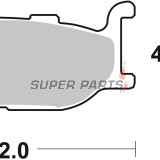 Τακάκια φρένων -BREMBO- 07YA27SA, Yamaha XV535 Virago/XV950 Racer (1995-2016)