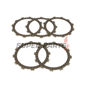 Σετ δίσκων συμπλέκτη -TRW- MCC216-5, Kawasaki EL 250 Eliminator 1988-2003, Kawasaki EX 250 Ninja 1990-2004, Kawasaki GPX 250R 1988-1995, Kawasaki ZZR 250 1990-1993