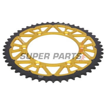 Πίσω γρανάζι -JT- JTX460,50GLD, 50 δόντια, χρυσό, υβριδικό, Kawasaki KDX 200 1983-1985, 1987-2006, KDX 220 1997-2005, KH 100 1984-1992, KH 125 1983-1998, KLX 250 1991-2000, 2006-2020, KLX 300 1997-2002, KLX 450 2008-2019, KLX 650 1993-1996