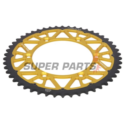 Πίσω γρανάζι -JT- JTX460,50GLD, 50 δόντια, χρυσό, υβριδικό, Kawasaki KDX 200 1983-1985, 1987-2006, KDX 220 1997-2005, KH 100 1984-1992, KH 125 1983-1998, KLX 250 1991-2000, 2006-2020, KLX 300 1997-2002, KLX 450 2008-2019, KLX 650 1993-1996