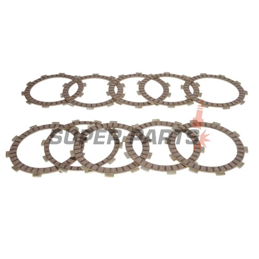 Σετ δίσκων συμπλέκτη -4 RIDE- TCS3417, Suzuki GSF 1200 Bandit/Bandit S (1996-2000), GSR 750/750A/750ZA (2011-2016), GSX 1200 Inazuma (1999-2001), GSX-R 750 (1996-2005), GSX-S 750 (2017-2020), RF 900R (1994-1997), TL1000S (1997-1998)