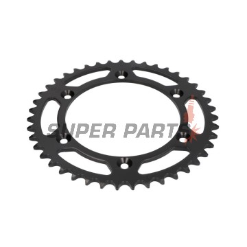 Πίσω γρανάζι -JT- JTR822,43, 43 δόντια, ατσάλινο, Betamotor RR 250/400/450 2005-2012, RR 520 2010-2014, RR 525 2005-2009, RR Enduro 250/450/525 2005-2008, RR Enduro 350 2012, Cagiva WMX 125/250 1989-1992, Gas Gas EC 125/300 2000-2012