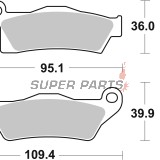 Τακάκια φρένων -BREMBO- 07GR26SD, BMW R80RT 1982-1984/Can-Am Outlander 500 EFI 2013-2015/Can-Am Renegade 500 EFI 2010-2015/Suzuki GSX400FE Katana 1981-1983