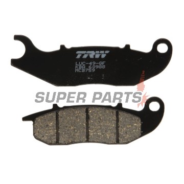 Τακάκια φρένων -TRW- MCB759, Honda Innova, CBF/CBR 125R, MSX Grom; Rieju RS-2 (2003-2017)
