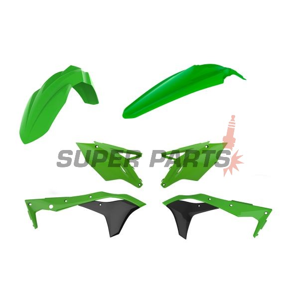 Σετ πλαστικών -POLISPORT- KAWASAKI KX 250 2017-2021
