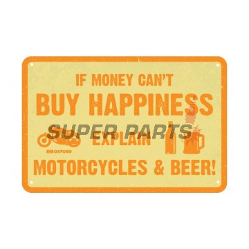 Πινακίδα γκαράζ -OXFORD- Buy Happiness, 200x300mm