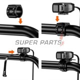 Αντάπτορας USB -4 RIDE- USB Type C, με βάση για τιμόνι 22mm - universal