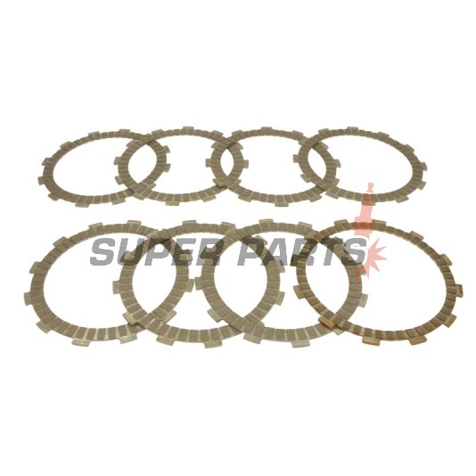 Σετ δίσκων συμπλέκτη -TRW- MCC445-8, Arctic Cat DVX400/400 2x4 (2004-2006), CCM CR40/DS404/R35/SR40 400 (2003-2009), Honda CRF450R (2011-2016), MV Agusta Brutale/F3 675 (2011-2014), Polaris Outlaw/Predator 500 (2003-2007), Suzuki DR-Z400 E/S/SM/