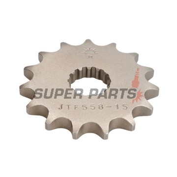 Μπροστινό γρανάζι -JT- JTF558,15, 15 δόντια, Derbi GPR 125 2004-2008, Gilera SC 125 2006-2008, Kawasaki Z 125 2018-2020, Yamaha DT 125 1988-2006, DT 200 1988, TDR 125 1989-2002, TZR 125 1993-2000, TZR 80 1996, XVS 125 2000-2004