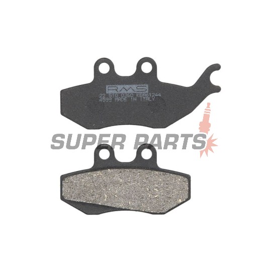 Τακάκια φρένων -RMS- 22 510 0360, Aprilia MX 50 2004, Aprilia Pegaso 125 1991-1994, Aprilia Pegaso 50 1992-1994, Aprilia RS 50 1999-2005, Aprilia RX 125 1990-1993, Aprilia RX 50 1991-2006, Aprilia Tuareg 125 1989-1992, Beta Alp 350 2004-2015