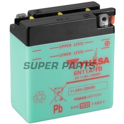 Μπαταρία -YUASA- 6N11A-1B, 12Ah 6V