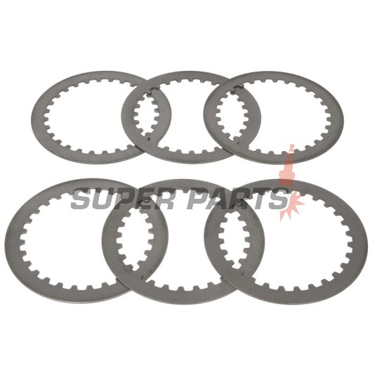 Σετ ατσάλινων δίσκων συμπλέκτη -TRW- MES332-6, Honda CR 250R/500R; Honda FMX 650; Honda FX 650 Vigor; Honda NX 500/650 Dominator; Honda SLR 650; Honda XBR 500; Honda XL 600R/600LM; Honda XR 500R/600R/650R