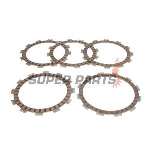 Σετ δίσκων συμπλέκτη -4 RIDE- TCS3358, Husqvarna SM610/610S/610ie (1999-2010), Suzuki DR250S (1982-1987), GN250 (1982-2002), GW250 (2012-2017), GZ250 Marauder (1999-2008), TU250X (1997-2001), VL250 Intruder (2000-2007)