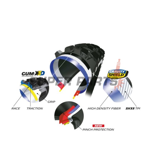 Ελαστικό ποδηλάτου -MICHELIN- 27.5X2.60, WILD ENDURO