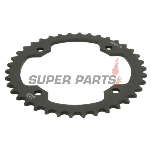 Πίσω γρανάζι -JT- JTR1857,38, 38 δόντια, ατσάλινο, Yamaha XT 600 1990-1995, 1999-2003, YFM 250 2008-2013, YFM 350 1987-1988, 2004-2013, YFM 700 2006-2018, YFZ 350 1987-1988, YFZ 450 2004-2019