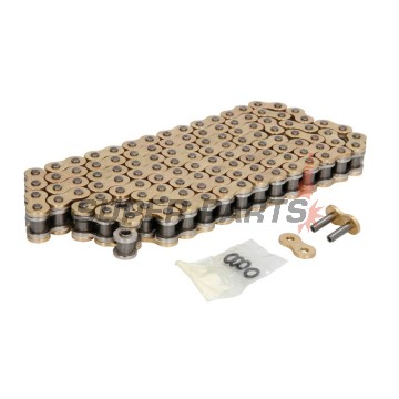 Αλυσίδα -JT- JTC530Z3GS118RL, μέγεθος 530, 118 κρίκοι, διπλό ενισχυμένη, χρυσή