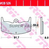 Τακάκια φρένων -TRW- MCB526, Honda CBX550F Supersport (1982-1984), MVX250F (1988), VT250F/500E (1982-1985), VTR250 Interceptor (1988)