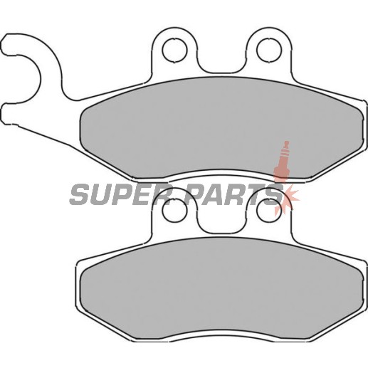 Τακάκια φρένων -FERODO- FDB2142EF, Aprilia SR, Sportcity; Derbi Boulevard; Vespa/Piaggio 946, Beverly, Carnaby, Fly, GT, GTS, GTV, Granturismo, Hexagon, Liberty, MP3, Primavera, Skipper, Sprint, Typhoon, X7, X8, X9, X10 (2000-2017)