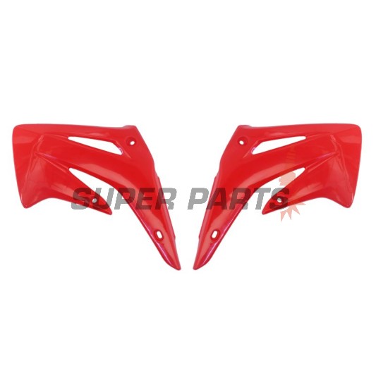 Μπροστινά πλαϊνά πλαστικά -POLISPORT- κόκκινα, HONDA CR 85 2003-2007