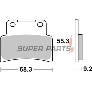 Τακάκια φρένων -BREMBO- 07GR77SR, Aprilia RS 125 Replica (2006-2007)