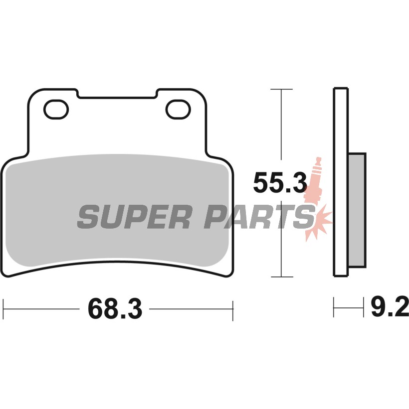 Τακάκια φρένων -BREMBO- 07GR77LA, Aprilia RS 125 Replica (2006-2007)
