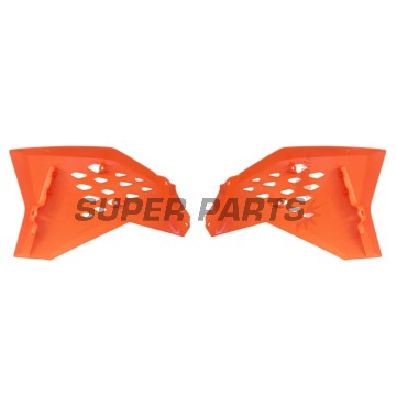 Μπροστινά πλαϊνά πλαστικά -POLISPORT- πορτοκαλί, KTM SX 65 2009-2015