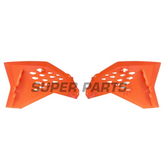 Μπροστινά πλαϊνά πλαστικά -POLISPORT- πορτοκαλί, KTM SX 65 2009-2015